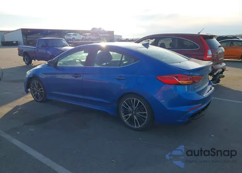 2018 Hyundai Elantra Sport z USA, uszkodzony, nr VIN KMHD04LB8JU524086